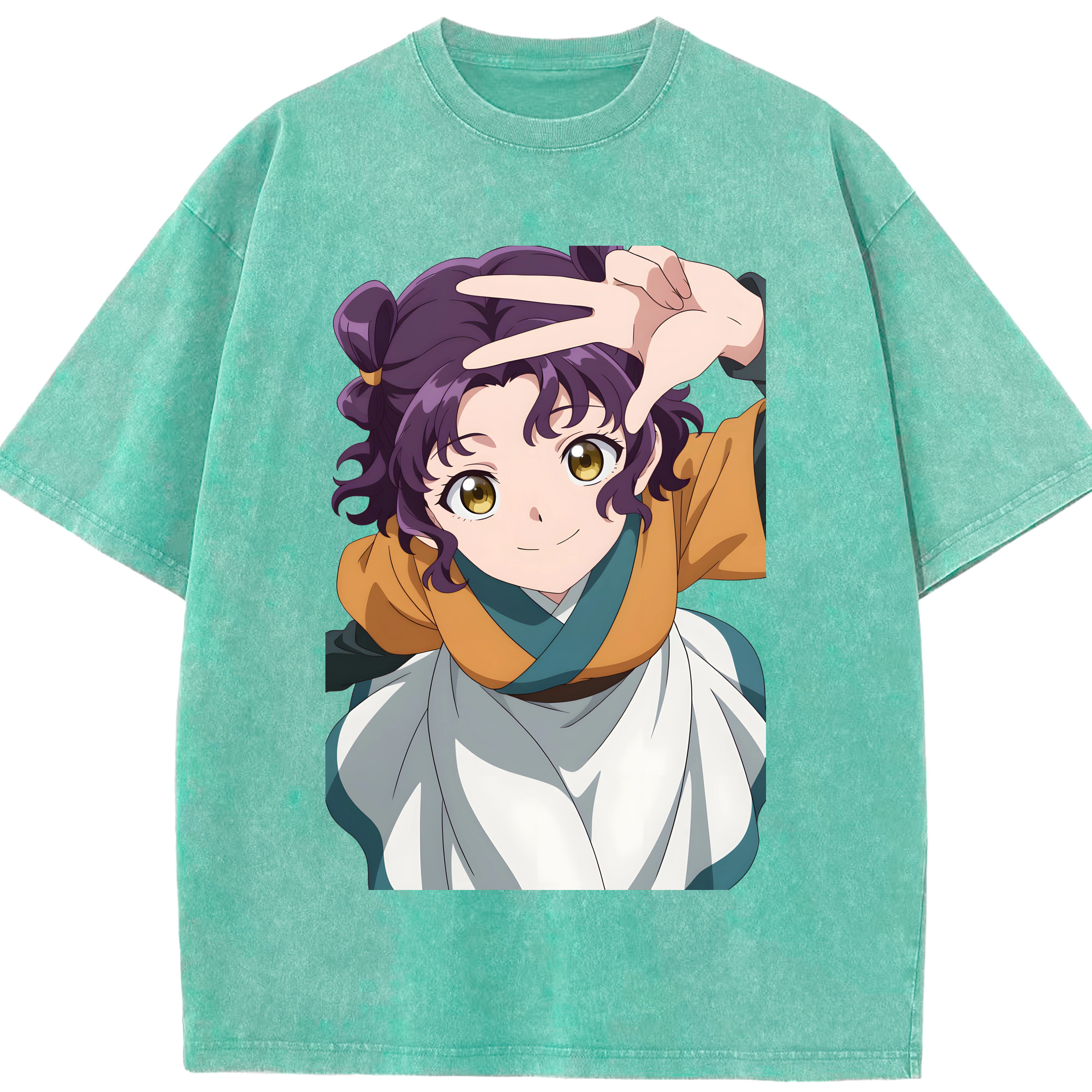 （画像用） 薬屋のひとりごと The Apothecary Diaries 綿100% ヴィンテージ風 半袖Tシャツ（フロントプリント）